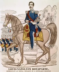 Portrait de Napoléon III - représentant du peuple, Président de la République française. (Charles Louis Napoléon Bonaparte) (1808 - 1873). Image d