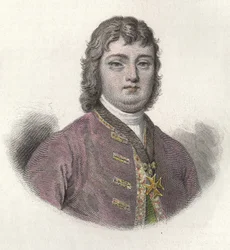 Portrait de Nicolas Roze dit le Chevalier Roze (1675-1733), militaire et gouverneur français. dans « Portraits des Hommes Utiles »