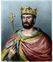 Portrait de Philippe Ier (1060 - 1108), Roi de France - dans « Histoire des Français » par Lavallée, gravure, sd.