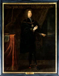 Portrait de Pierre François Maximilien IV de Béthune, troisième duc de Sully (1640-1694). Il porte le collier de l
