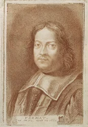 Portrait de Pierre de Fermat (1601-1665) de Histoire des Mathématiciens par Alexandre Saverien, milieu du 18e siècle