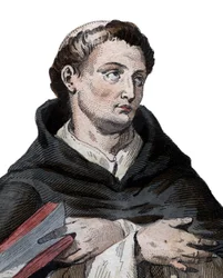 Portrait de Saint Bernard de Clairvaux (San Bernardo di Chiaravalle) (1090-1153), abbé français et bâtisseur de l