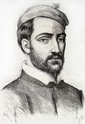 Portrait de Théodore Géricault, peintre français (1791 - 1824) - dans « L
