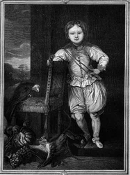 Portrait de Théophylacte, pape sous le nom de Benoît IX (de 1032 à 1044 puis en 1045 et 1047-1048) intronisé à l