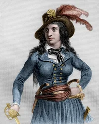Portrait de Théroigne de Méricourt (1762-1817), révolutionnaire française.