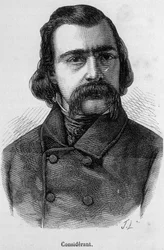 Portrait de Victor Recital (1808 - 1893) philosophe et économiste français - dans "L