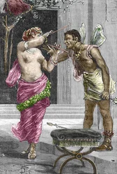 Portrait de la courtisane et actrice Théodora avant son mariage avec l