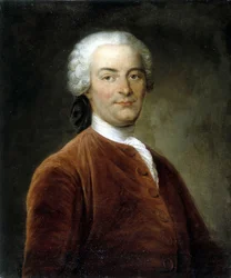Portrait du romancier et moraliste français Charles Pinot Duclos (1704-1772), maire de Dinan. Peinture du 18ème siècle conservée au musée de Dinan