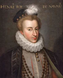 Portrait du roi de Navarre (Henri IV,1553) (huile sur toile)