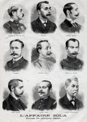 Portraits des principaux témoins de l