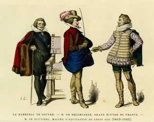 Portraits du maréchal de Souvre (mort en 1626), de Roger de Saint Lary, duc de Bellegarde (1562-1646), Grand Écuyer de France et d