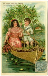 Carte postale, nos vœux fleurissent par le monde, pour vous plaire allez sur la vague