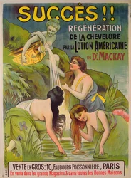 Affiche publicitaire pour La lotion américaine du docteur Mackay