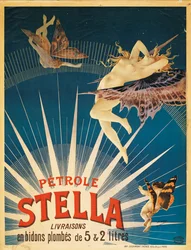 Affiche publicitaire pour Stella petrol, 1897