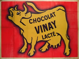 Affiche publicitaire pour le chocolat Vinay