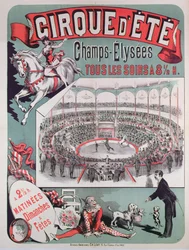 Affiche publicitaire pour le Cirque d
