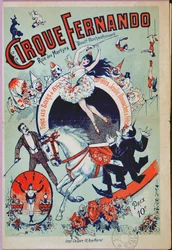 Affiche publicitaire pour le Cirque Fernando, Paris