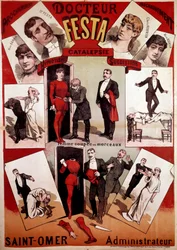 Affiche présentant le spectacle de magie de l