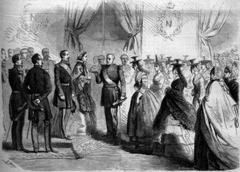 Présentation à Napoléon III (1808-1873) et à l