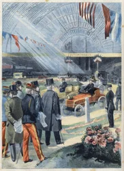 Le président de la République française Émile Loubet (1838-1929) à l