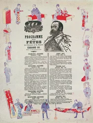 Programme des événements et festivités pour la visite du roi Édouard VII (1841-1910) à Paris, 1er-4 mai 1903