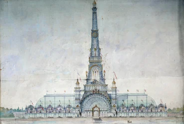 Projet refusé de modification de la tour Eiffel pour l