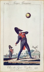 Élève du Lycée Napoléon jouant à la balle, vers 1805