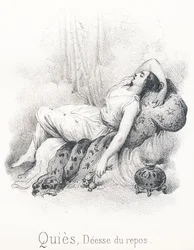 Q Quies : déesse de la tranquillité et du repos, épouse du Sommeil, fille d