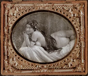 Nu allongé, vers 1850, d