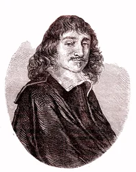René Descartes, physicien, mathématicien, philosophe français. 1865