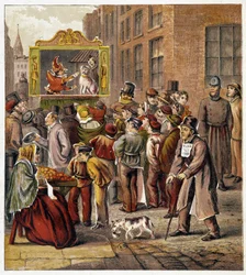 Représentation de Guignol - dans «Magasin des petits enfants»