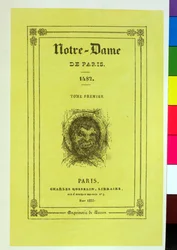 Reproduction de la couverture de la première édition de Notre-Dame de Paris de Victor Hugo publiée en 1831