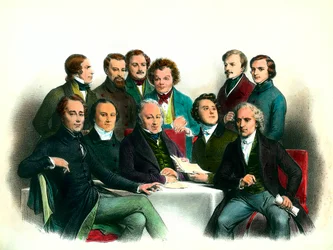 Révolution de 1848 : membres du gouvernement provisoire de 1848 (24/02 au 06/05) : parmi eux Pierre Marie de Saint-Georges (Saint-Georges), Adolphe Crémieux, François Arago, Armand Marrast, Louis Antoine Garnier-Pagès (Garnier Pages), Alphonse de Lamartine