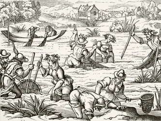 Pêche en rivière, de 