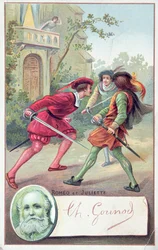 Roméo combattant Tybalt dans l