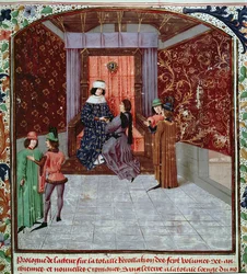 Édouard IV recevant le livre de l