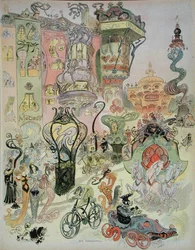 Rue de style moderne, de 