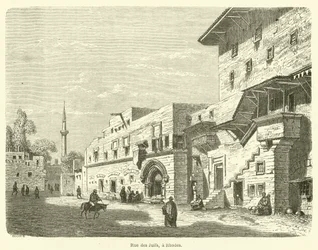 Rue des Juifs, à Rhodes