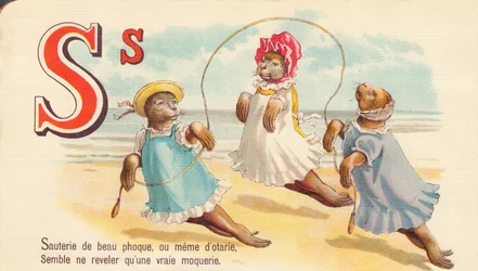 S : Sauté de beau phoque, ou même de phoques, semble révéler seulement une vraie moquerie