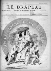Amour sacré de la patrie - couverture de "Le Drapeau - Moniteur de la Ligue des Patriotes" - 22 août