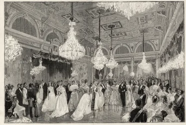 Sadi Carnot (1837-1894) Président français de 1887 à 1894 et sa femme au palais de l