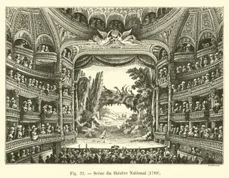 Scène du théâtre National, 1789