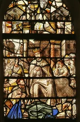 Scène de la vie de Saint Louis : rendre justice