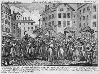 Scène de pillage à Paris, 14 septembre 1792