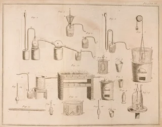 Équipement scientifique, des Éléments de chimie d
