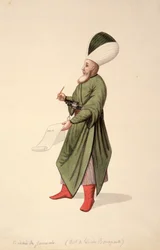 Scribe des commandants janissaires, période ottomane, troisième quart du XVIIIe siècle