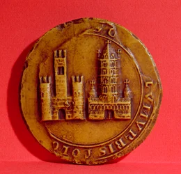 Sceau de la ville de Toulouse, 1303 (cire)