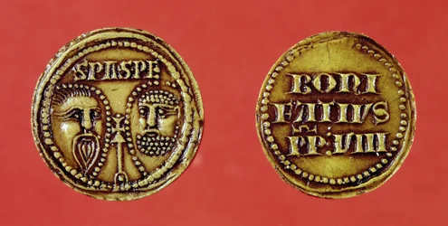 Sceau avec les têtes de Saint Paul et Saint Pierre, d