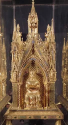 Figure assise du Christ, du reliquaire de Saint Taurin