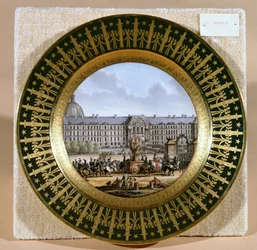 Assiette de Sèvres représentant l